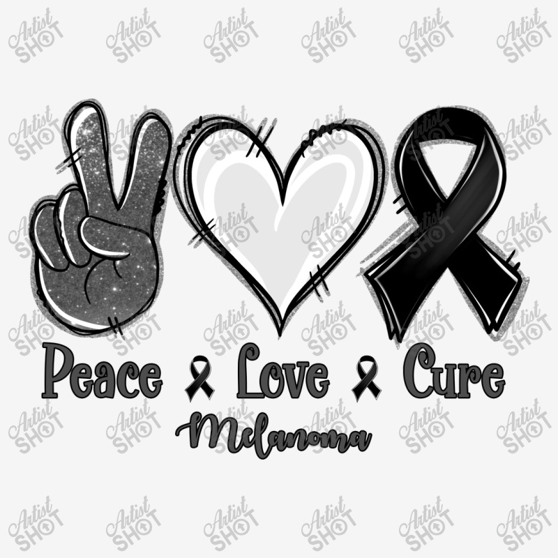 Peace Love Cure Melanoma Cancer Urban Pullover Hoodie | Artistshot