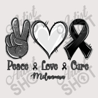 Peace Love Cure Melanoma Cancer Pocket T-shirt | Artistshot