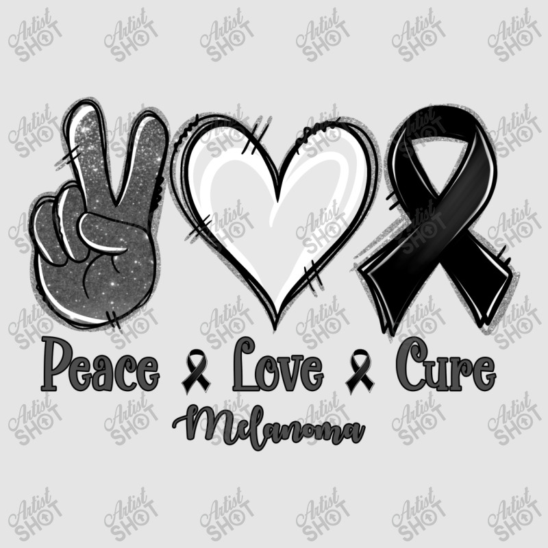 Peace Love Cure Melanoma Cancer Exclusive T-shirt | Artistshot