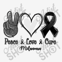 Peace Love Cure Melanoma Cancer Classic T-shirt | Artistshot