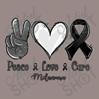 Peace Love Cure Melanoma Cancer Vintage T-shirt | Artistshot