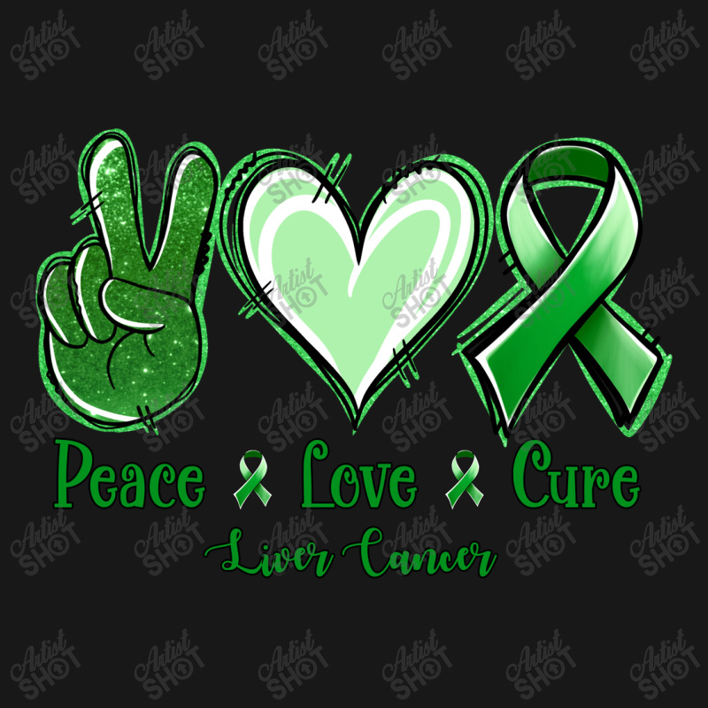 Peace Love Cure Liver Cancer Flannel Shirt | Artistshot