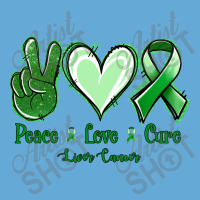 Peace Love Cure Liver Cancer Basic T-shirt | Artistshot