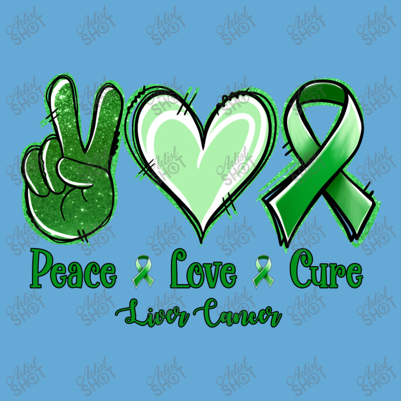 Peace Love Cure Liver Cancer Basic T-shirt | Artistshot