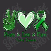 Peace Love Cure Liver Cancer Vintage Hoodie | Artistshot