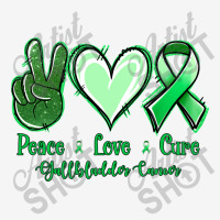 Peace Love Cure Gallbladder Cancer Crew Socks | Artistshot