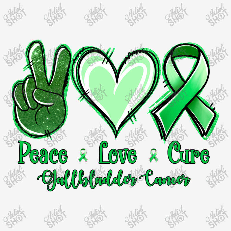 Peace Love Cure Gallbladder Cancer Graphic T-shirt | Artistshot