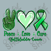 Peace Love Cure Gallbladder Cancer Unisex Sherpa-lined Denim Jacket | Artistshot