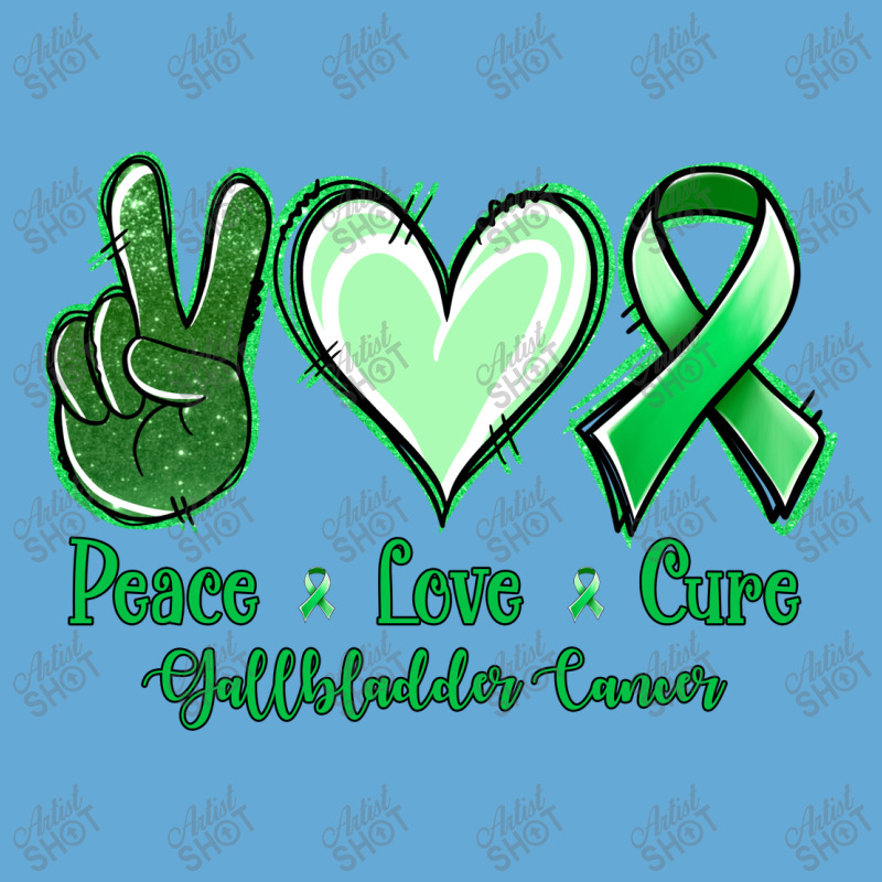 Peace Love Cure Gallbladder Cancer Basic T-shirt | Artistshot