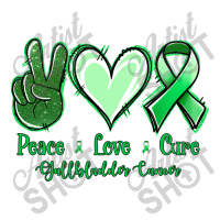 Peace Love Cure Gallbladder Cancer Debie Paper Bag - 10 X 5 X 13 | Artistshot