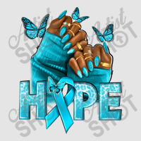 Hope Teal Ribbon Ovarian Cancer Nails Exclusive T-shirt | Artistshot