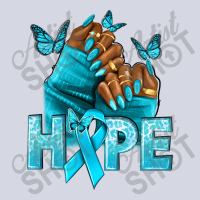 Hope Teal Ribbon Ovarian Cancer Nails Fleece Short | Artistshot