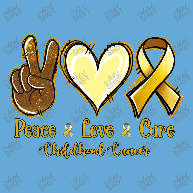 Peace Love Cure Bone Cancer Basic T-shirt | Artistshot