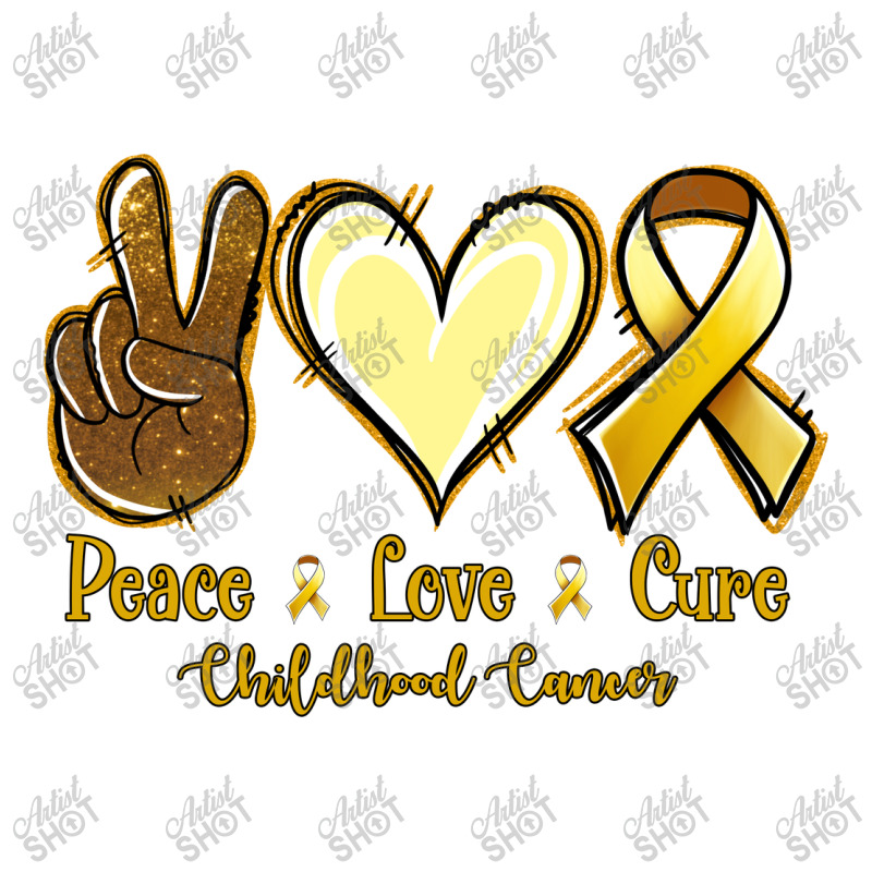 Peace Love Cure Bone Cancer 3/4 Sleeve Shirt | Artistshot