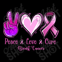 Peace Love Cure Breast Cancer Lightweight Hoodie | Artistshot