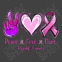 Peace Love Cure Breast Cancer Vintage T-shirt | Artistshot