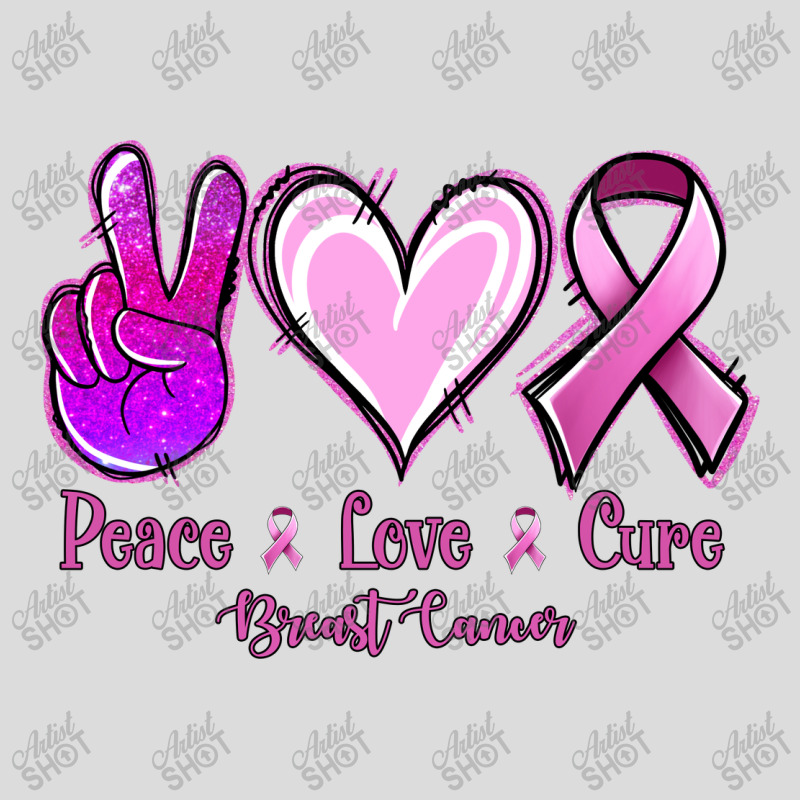 Peace Love Cure Breast Cancer Men's Polo Shirt | Artistshot