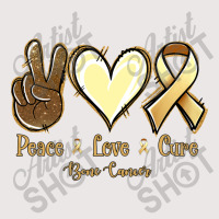 Peace Love Cure Bone Cancer Pocket T-shirt | Artistshot