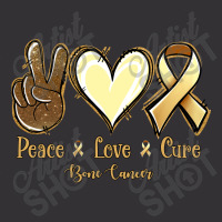 Peace Love Cure Bone Cancer Vintage Hoodie | Artistshot