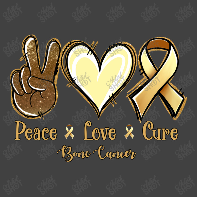 Peace Love Cure Bone Cancer Vintage T-shirt | Artistshot