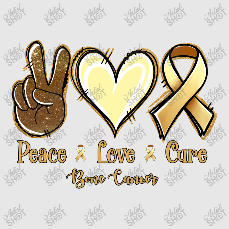 Peace Love Cure Bone Cancer Hoodie & Jogger Set | Artistshot