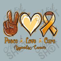 Peace Love Cure Appendix Cancer Unisex Sherpa-lined Denim Jacket | Artistshot