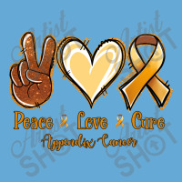 Peace Love Cure Appendix Cancer Basic T-shirt | Artistshot