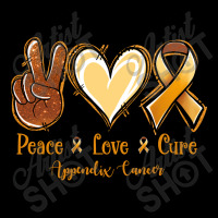 Peace Love Cure Appendix Cancer Men's Long Sleeve Pajama Set | Artistshot