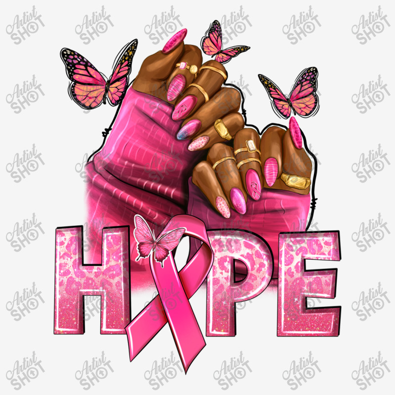 Hope Breast Cancer Nails Graphic T-shirt | Artistshot