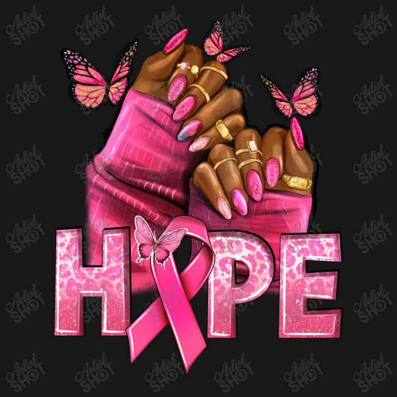 Hope Breast Cancer Nails Flannel Shirt | Artistshot