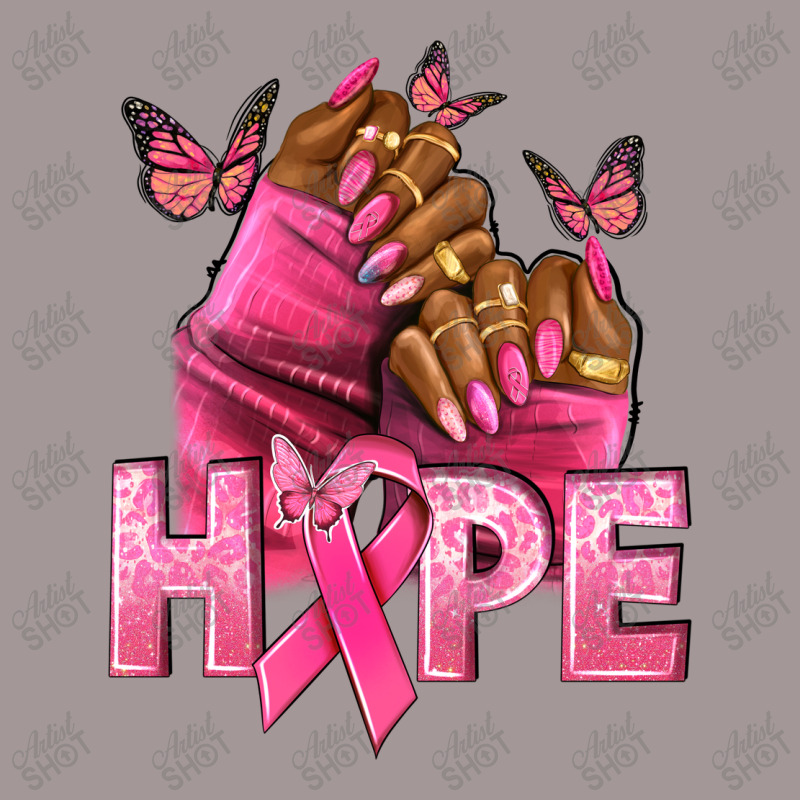 Hope Breast Cancer Nails Vintage Hoodie | Artistshot