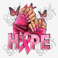 Hope Breast Cancer Caucasian Hand Nails Graphic T-shirt | Artistshot