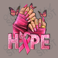 Hope Breast Cancer Caucasian Hand Nails Vintage T-shirt | Artistshot