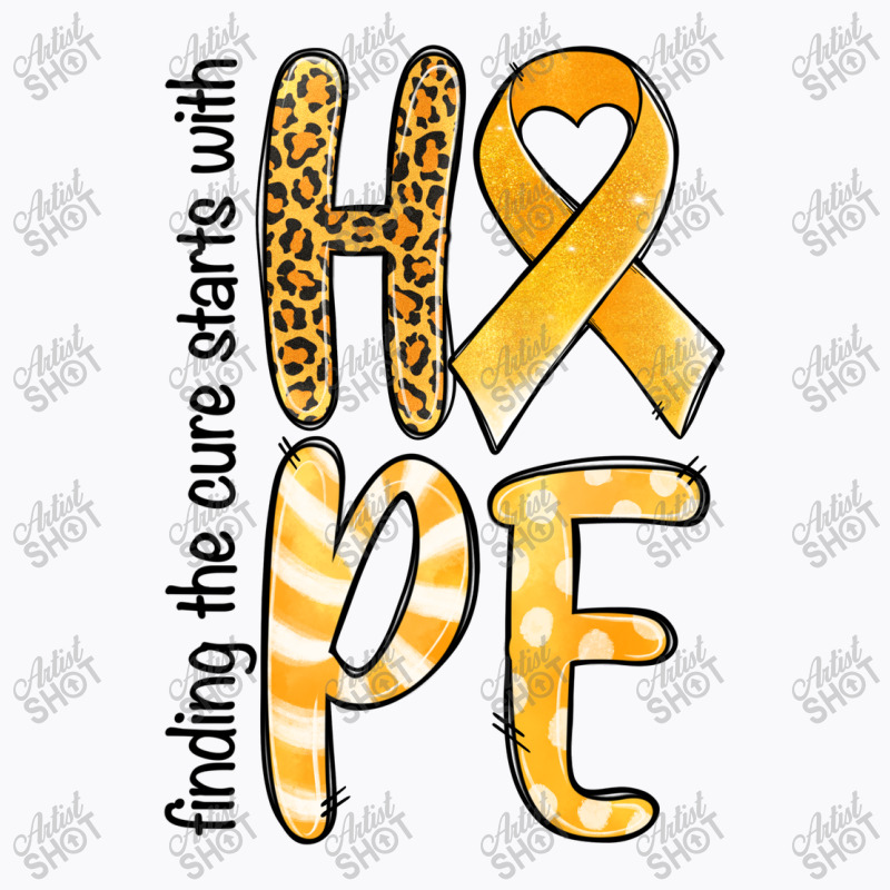 Finding The Cure Starts With Hope Childhood Cancer T-shirt | Artistshot