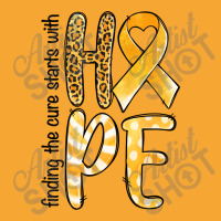 Finding The Cure Starts With Hope Childhood Cancer Basic T-shirt | Artistshot