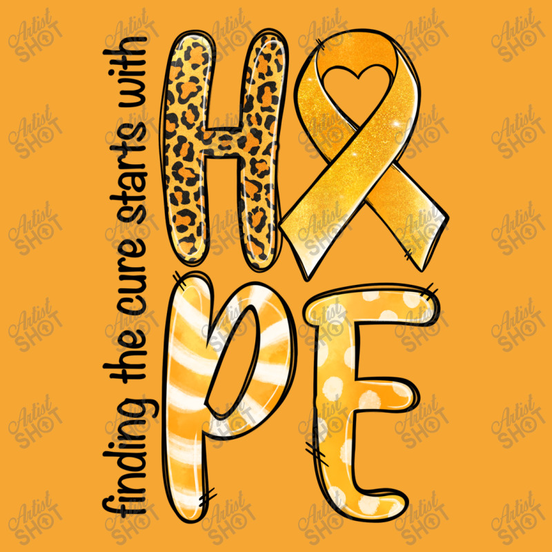 Finding The Cure Starts With Hope Childhood Cancer Basic T-shirt | Artistshot