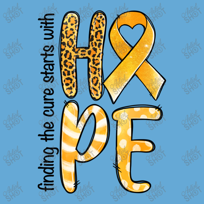 Finding The Cure Starts With Hope Childhood Cancer Basic Youth T-shirt | Artistshot