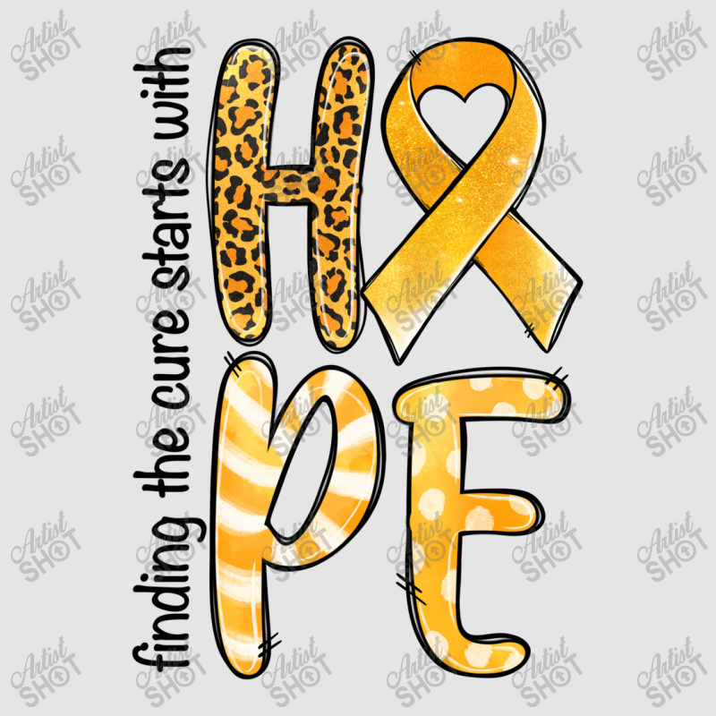 Finding The Cure Starts With Hope Childhood Cancer Exclusive T-shirt | Artistshot