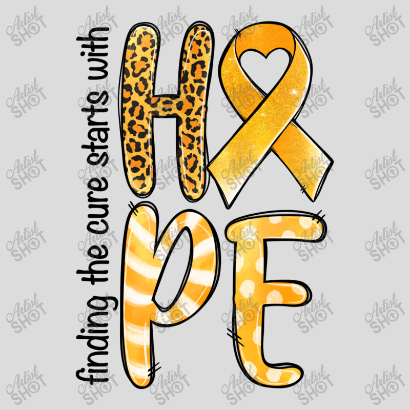 Finding The Cure Starts With Hope Childhood Cancer Men's Polo Shirt | Artistshot