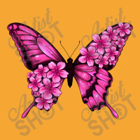 Floral Pink Butterfly Basic T-shirt | Artistshot