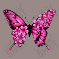 Floral Pink Butterfly Vintage T-shirt | Artistshot