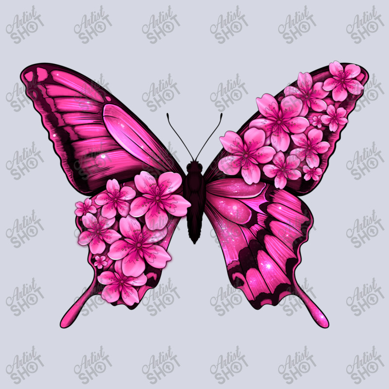 Floral Pink Butterfly Fleece Short | Artistshot