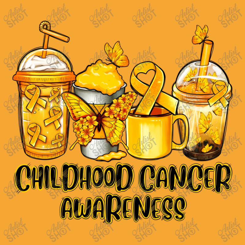 Childhood Cancer Awareness Coffee Cups Basic T-shirt | Artistshot