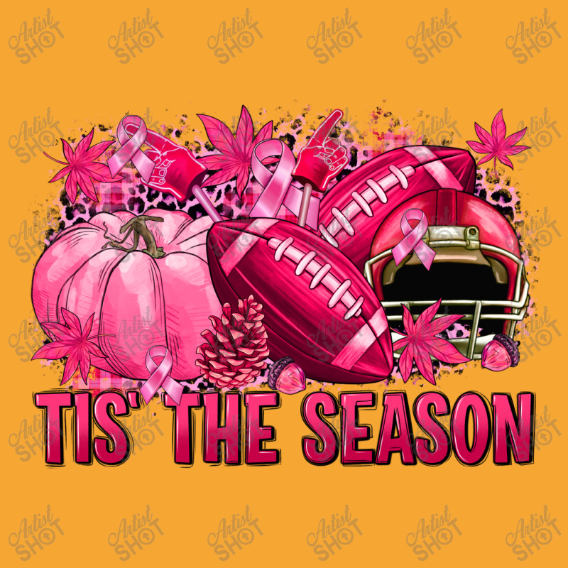 Tis' The Season Football Breast Cancer Basic T-shirt | Artistshot