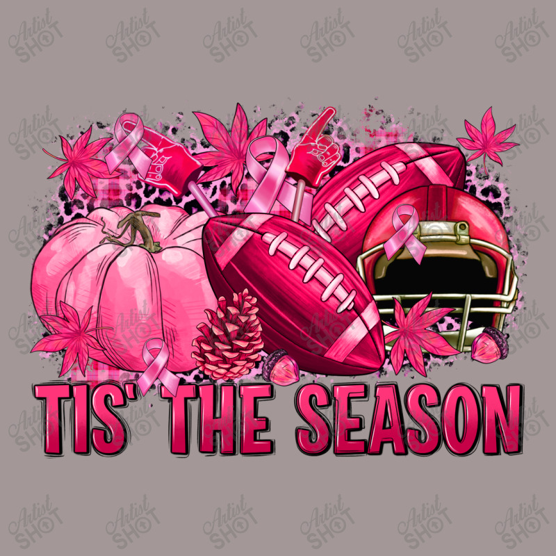 Tis' The Season Football Breast Cancer Vintage Short | Artistshot