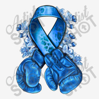 Blue Ribbon With Boxing Gloves Graphic T-shirt | Artistshot