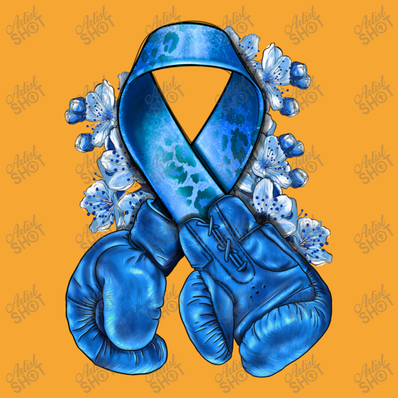 Blue Ribbon With Boxing Gloves Basic T-shirt | Artistshot