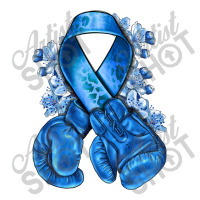 Blue Ribbon With Boxing Gloves V-neck Tee | Artistshot