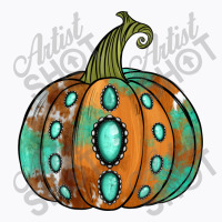 Western Cowhide Turquoise Pumpkin T-shirt | Artistshot