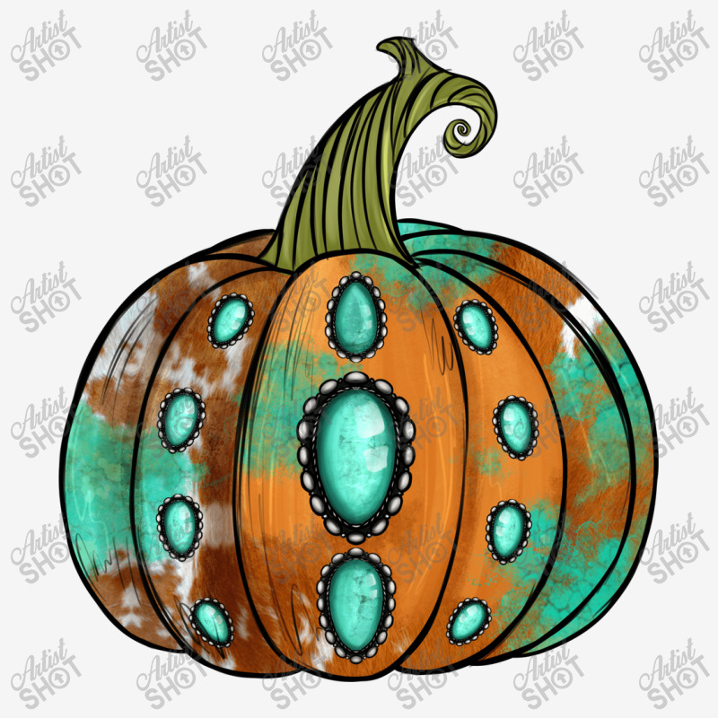 Western Cowhide Turquoise Pumpkin Ornament | Artistshot